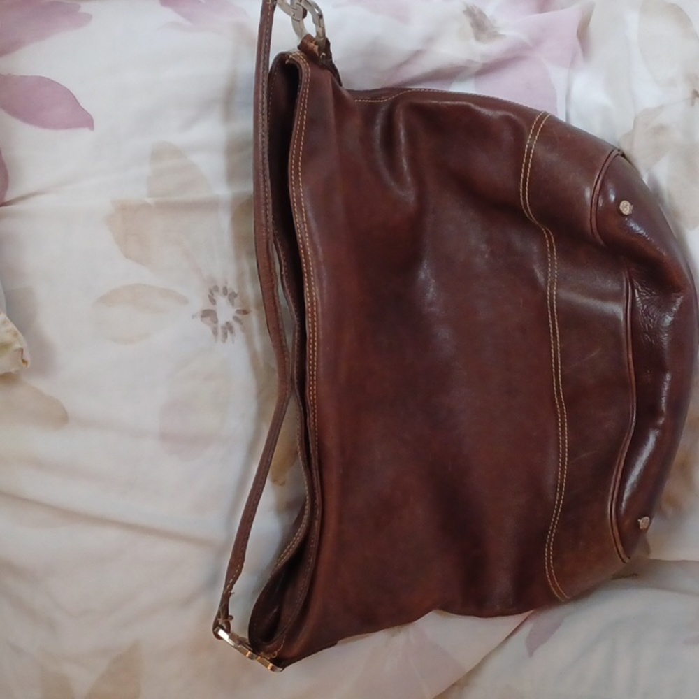 Anne Klein bucket hobo bag, like new, brown, soft leather